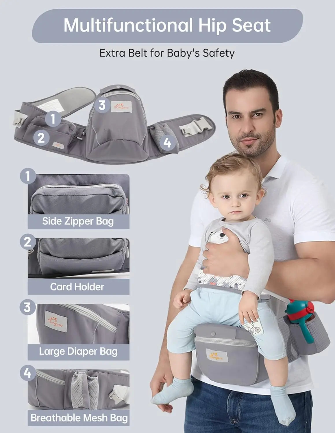 Baby Sling Wrap Carrier | Secure, Comfy & Perfect for Daily Use