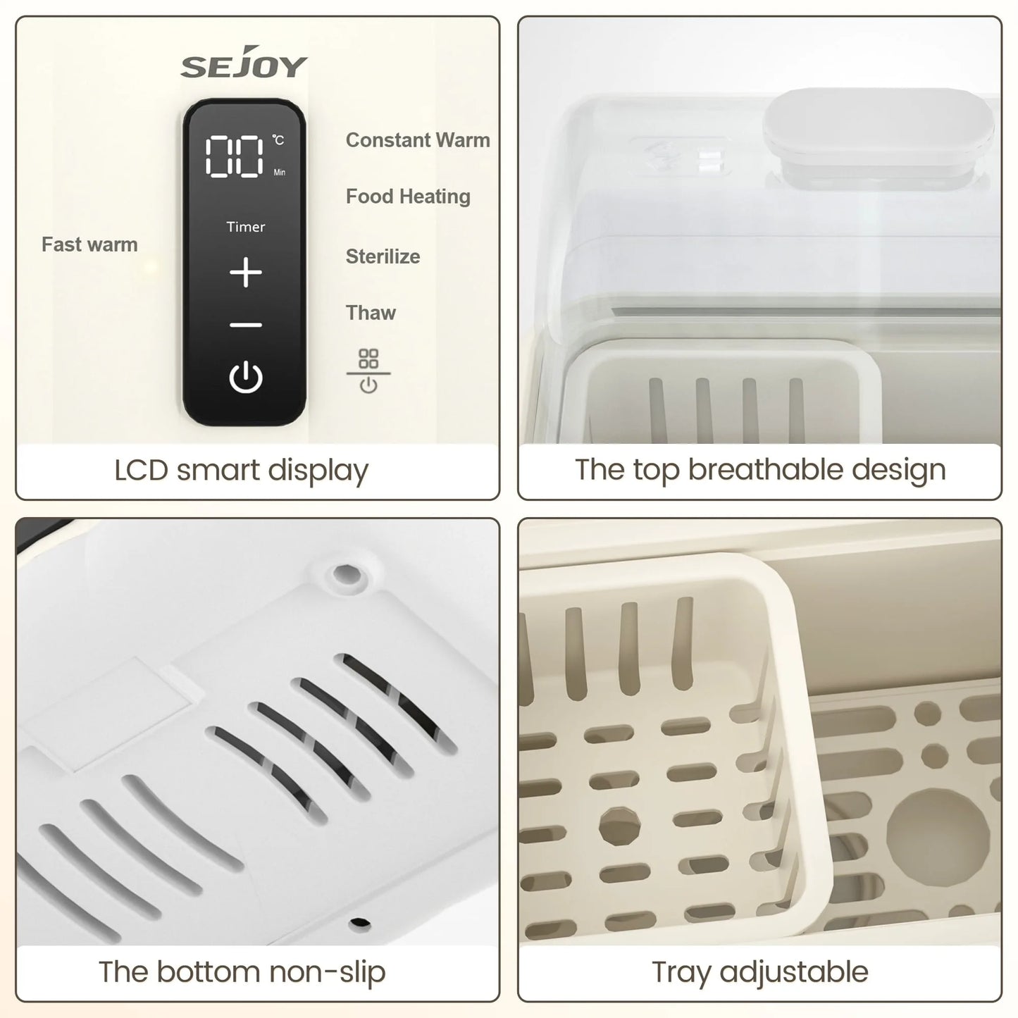 Multi-Function Baby Bottle Warmer | Heats, Sterilizes & Maintains Temperature